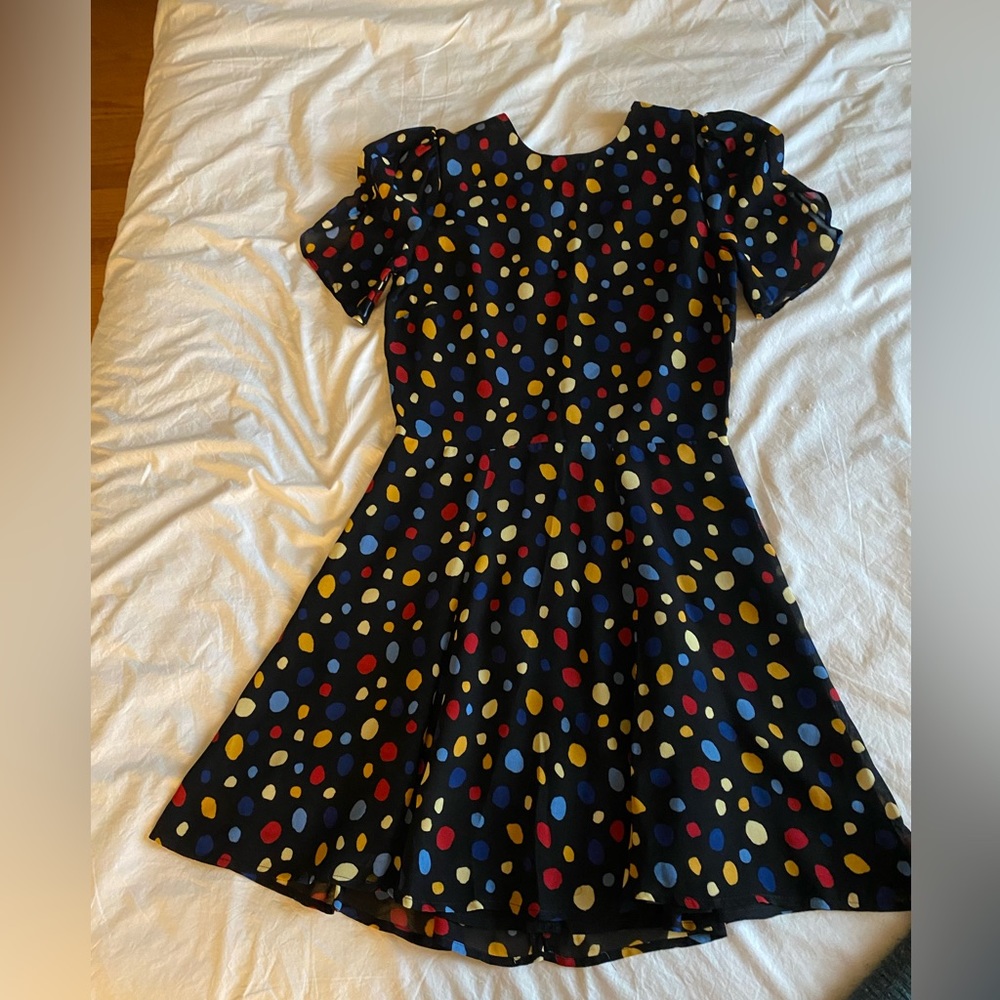 Reformation Fiesta Polka Dot Mini Dress